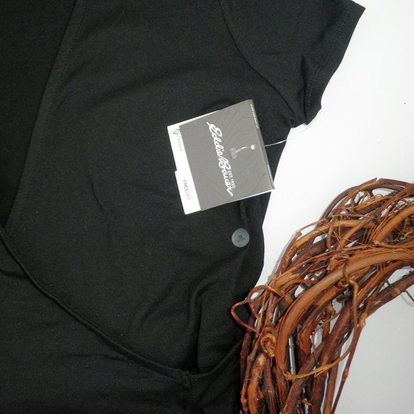 New Eddie Bauer Gorpcore ASTER Black WRAP Travel DRESS PS - Picture 4 of 7